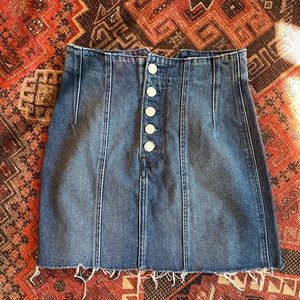 GRLFRND denim mini